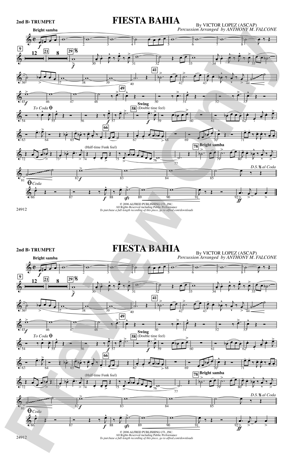 Fiesta Bahia: 2nd B-flat Trumpet