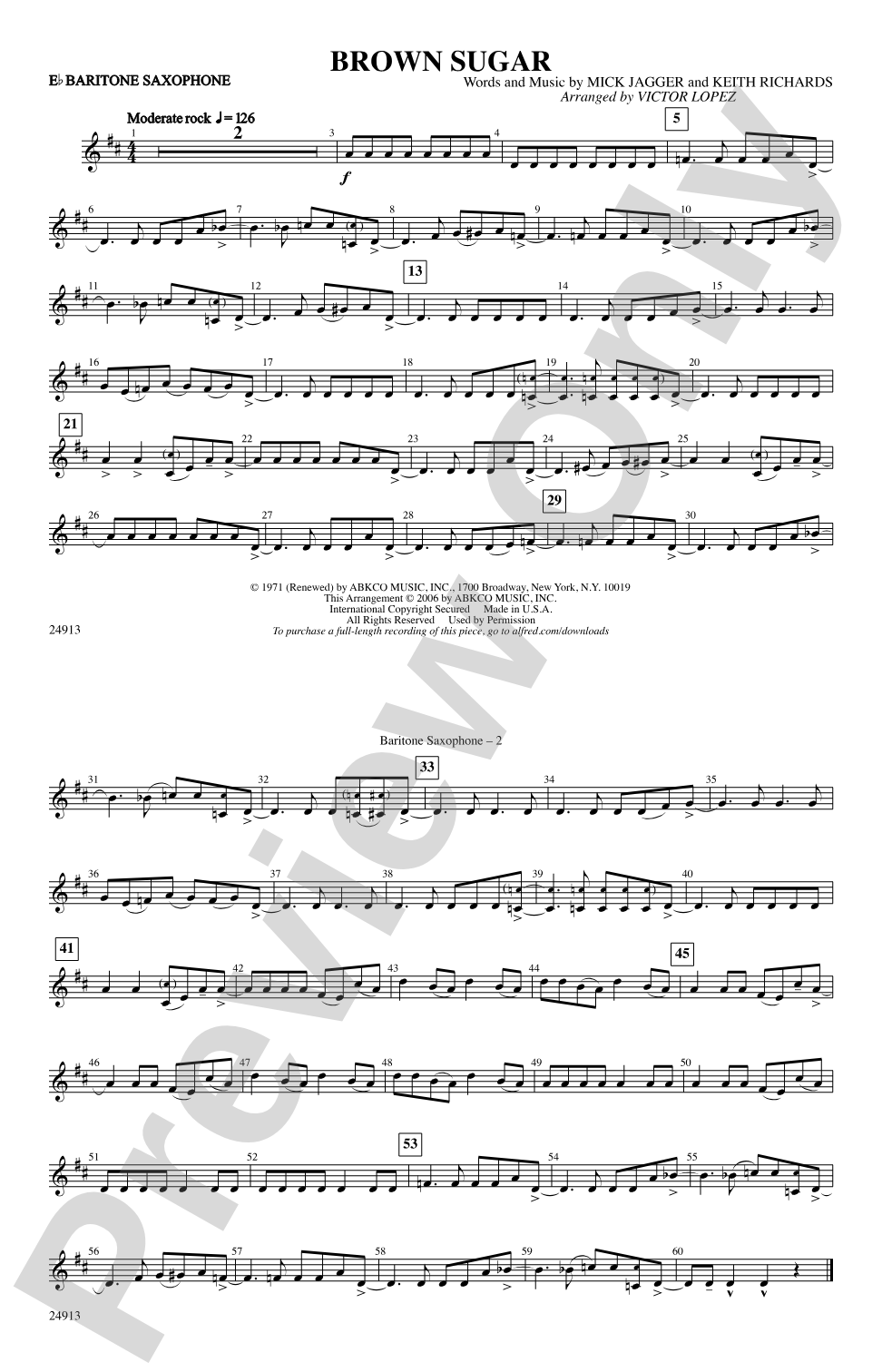 Brown Sugar: E-flat Baritone Saxophone
