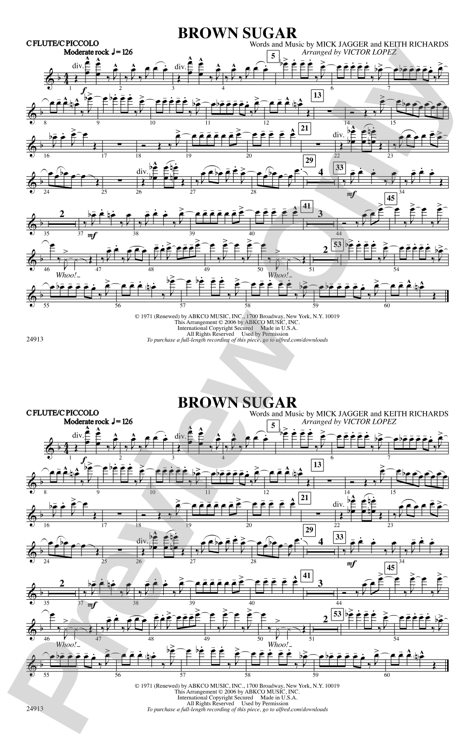 Brown Sugar: Flute