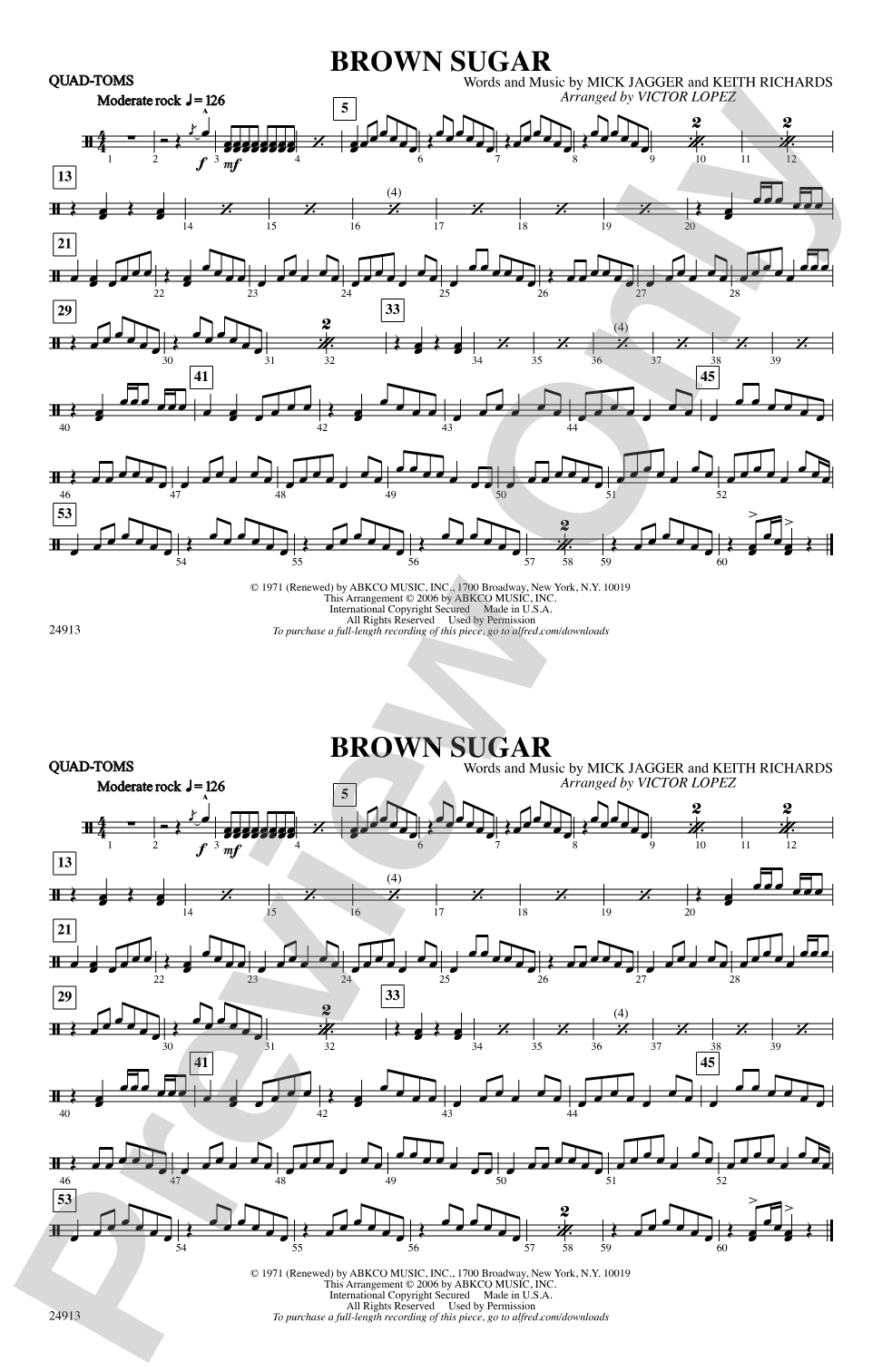 Brown Sugar: Quad-Toms