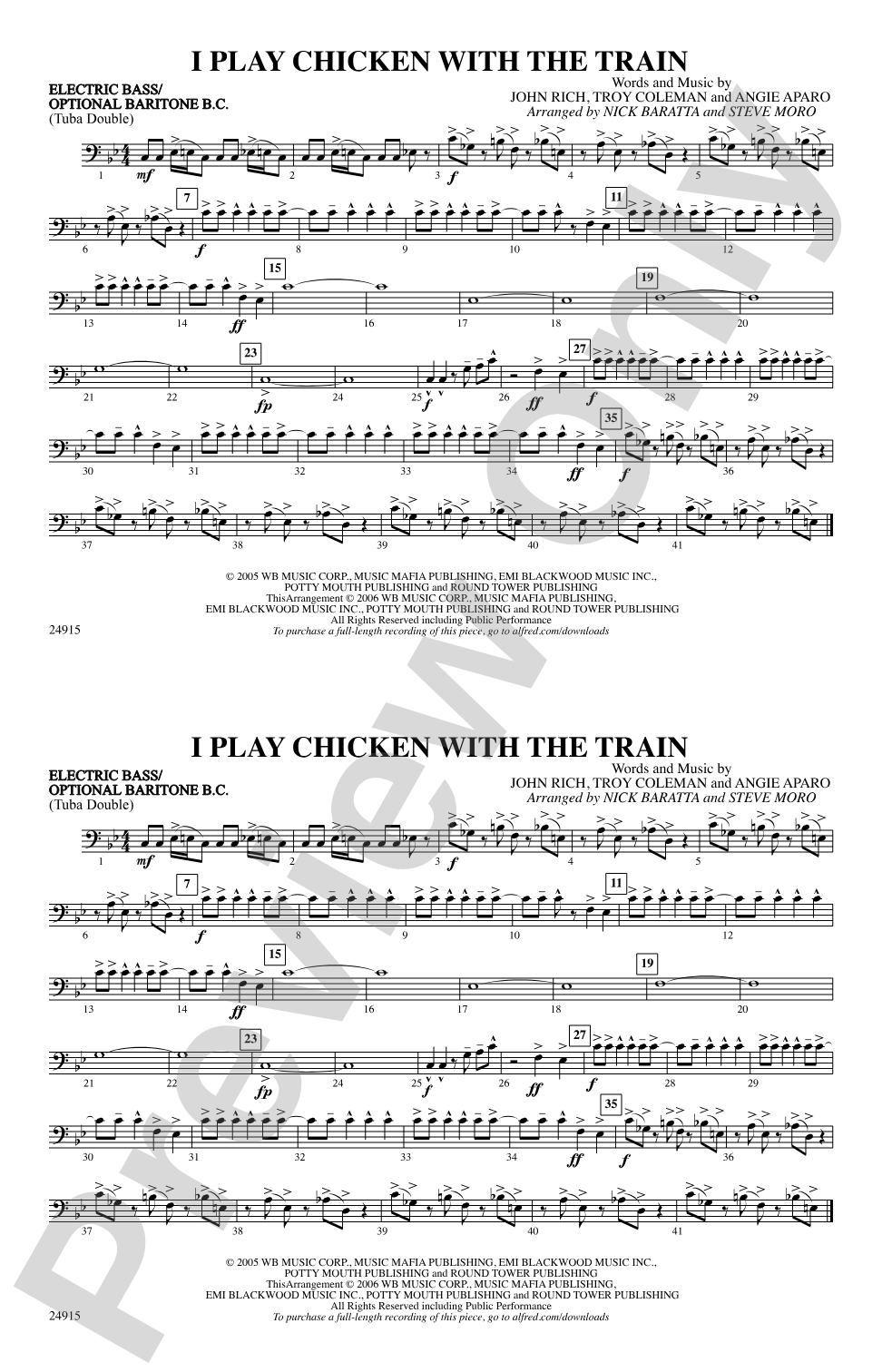 I Play Chicken with the Train: Electric Bass