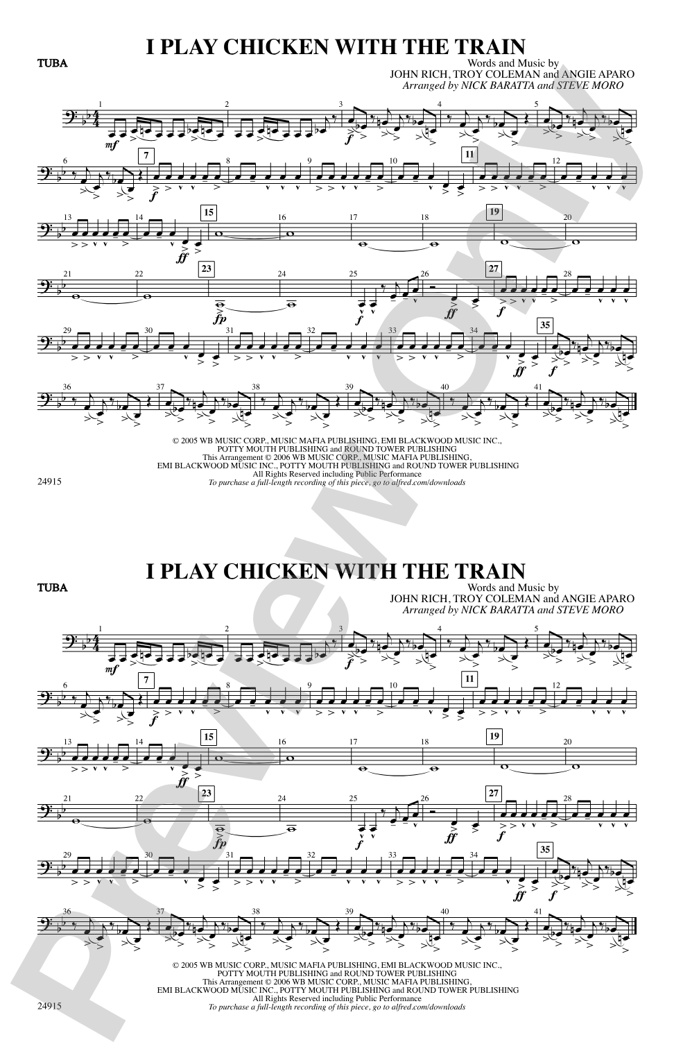 I Play Chicken with the Train: Tuba