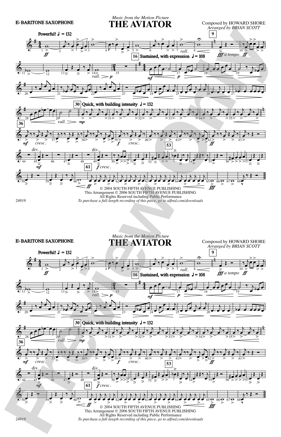 The Aviator: E-flat Baritone Saxophone