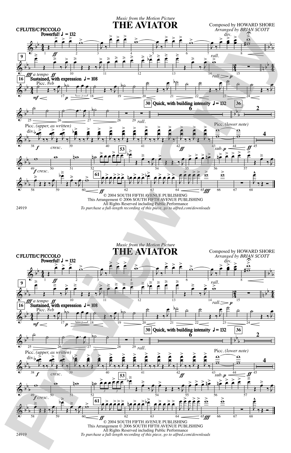 The Aviator: Flute