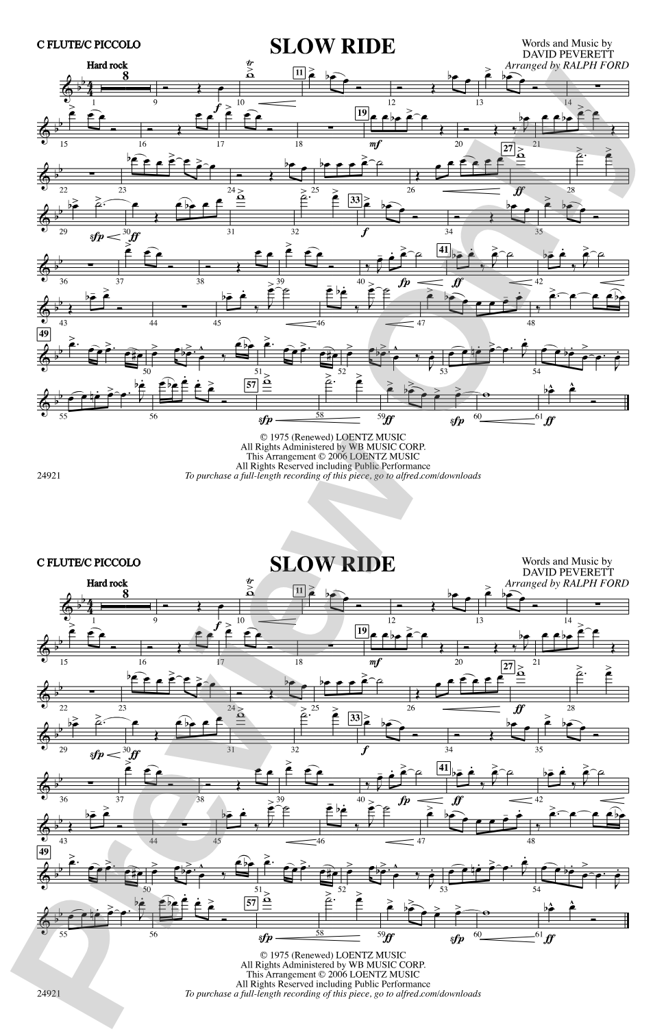 Slow Ride: Flute