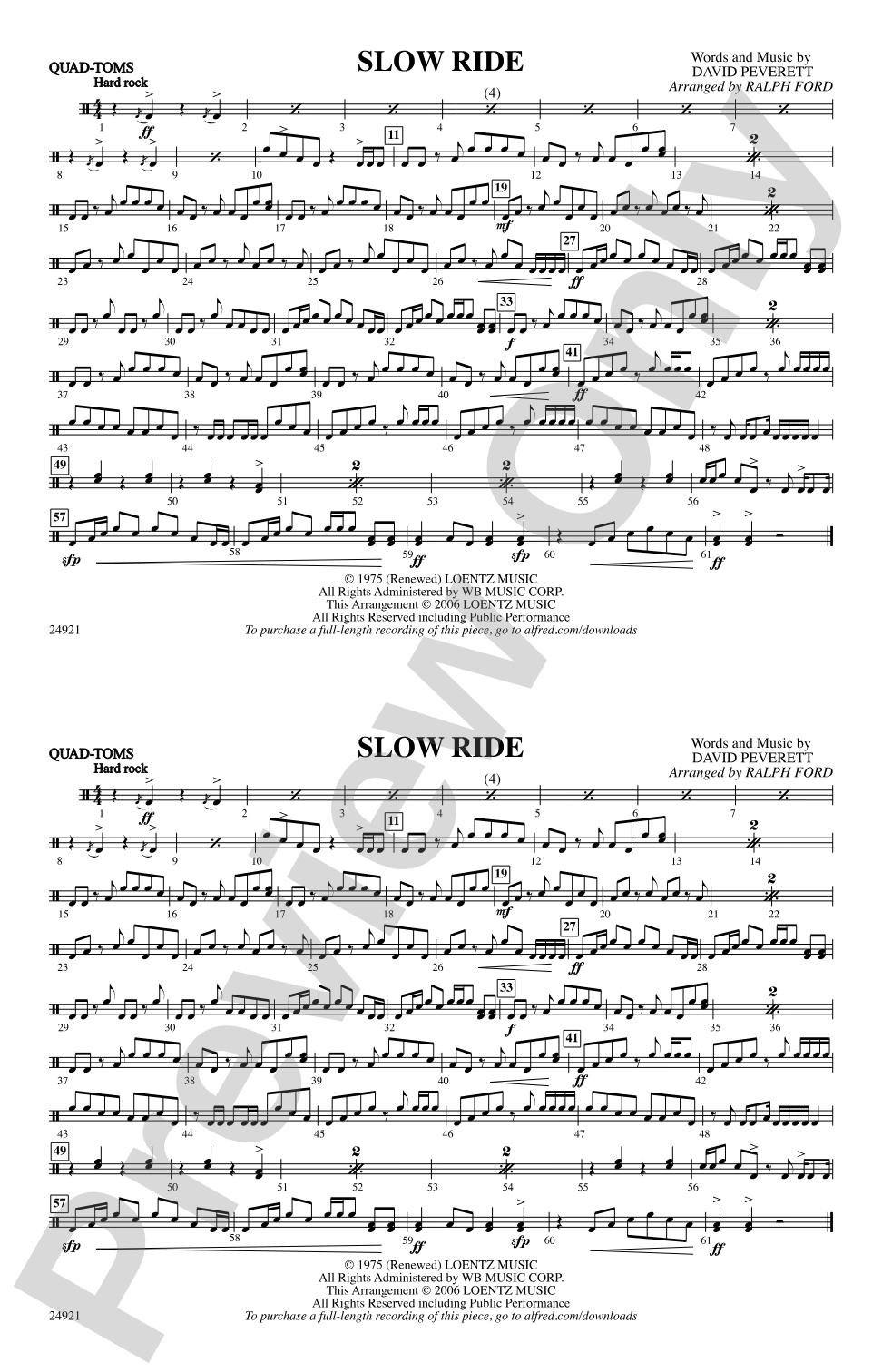 Slow Ride: Quad-Toms