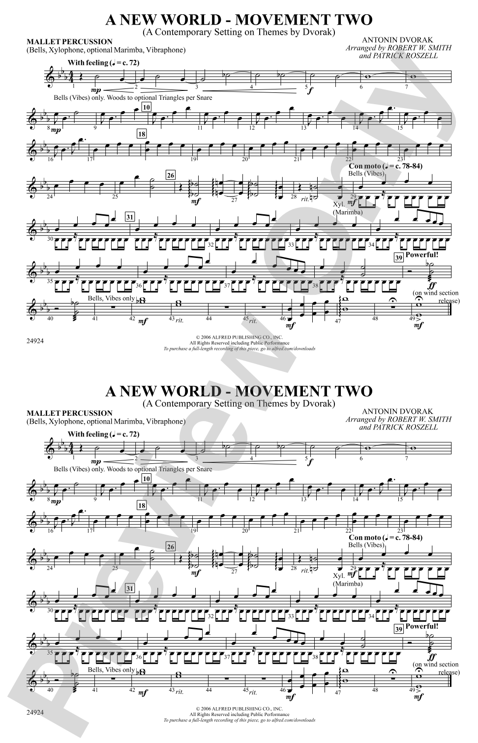 A New World---Movement Two: Mallets