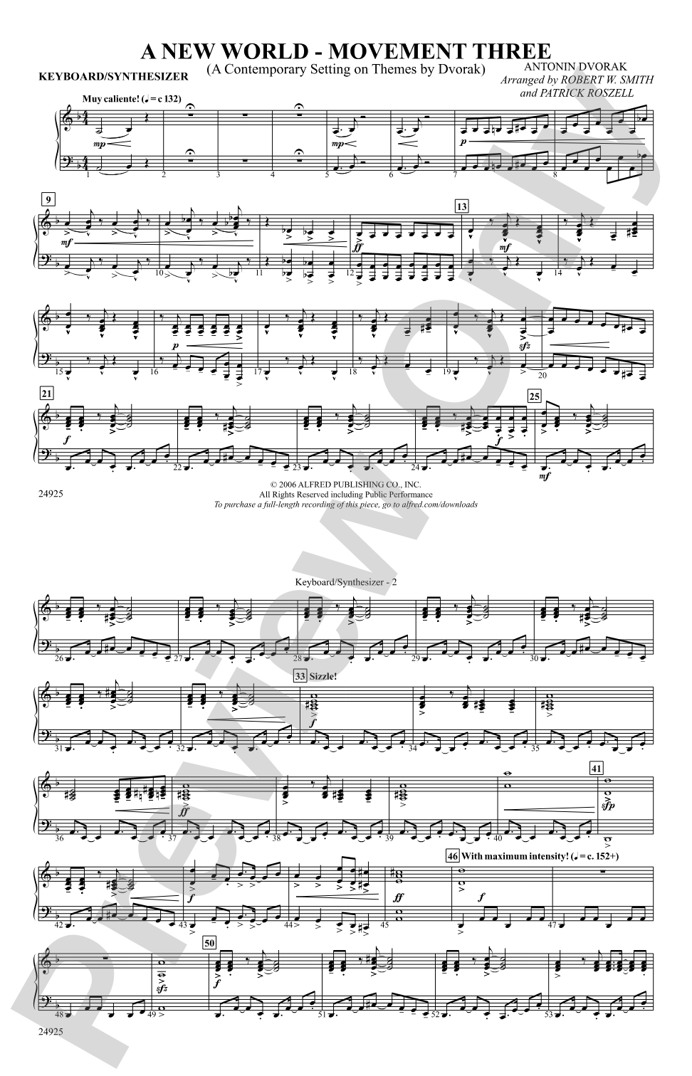 A New World---Movement Three: Keyboard/Synthesizer