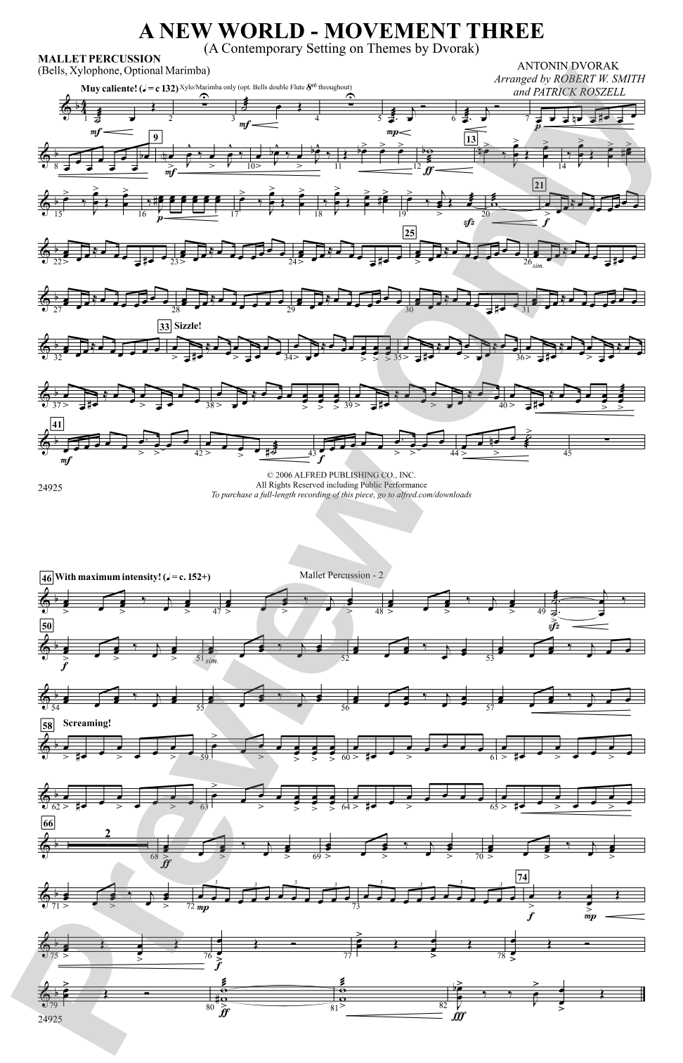 A New World---Movement Three: Mallets
