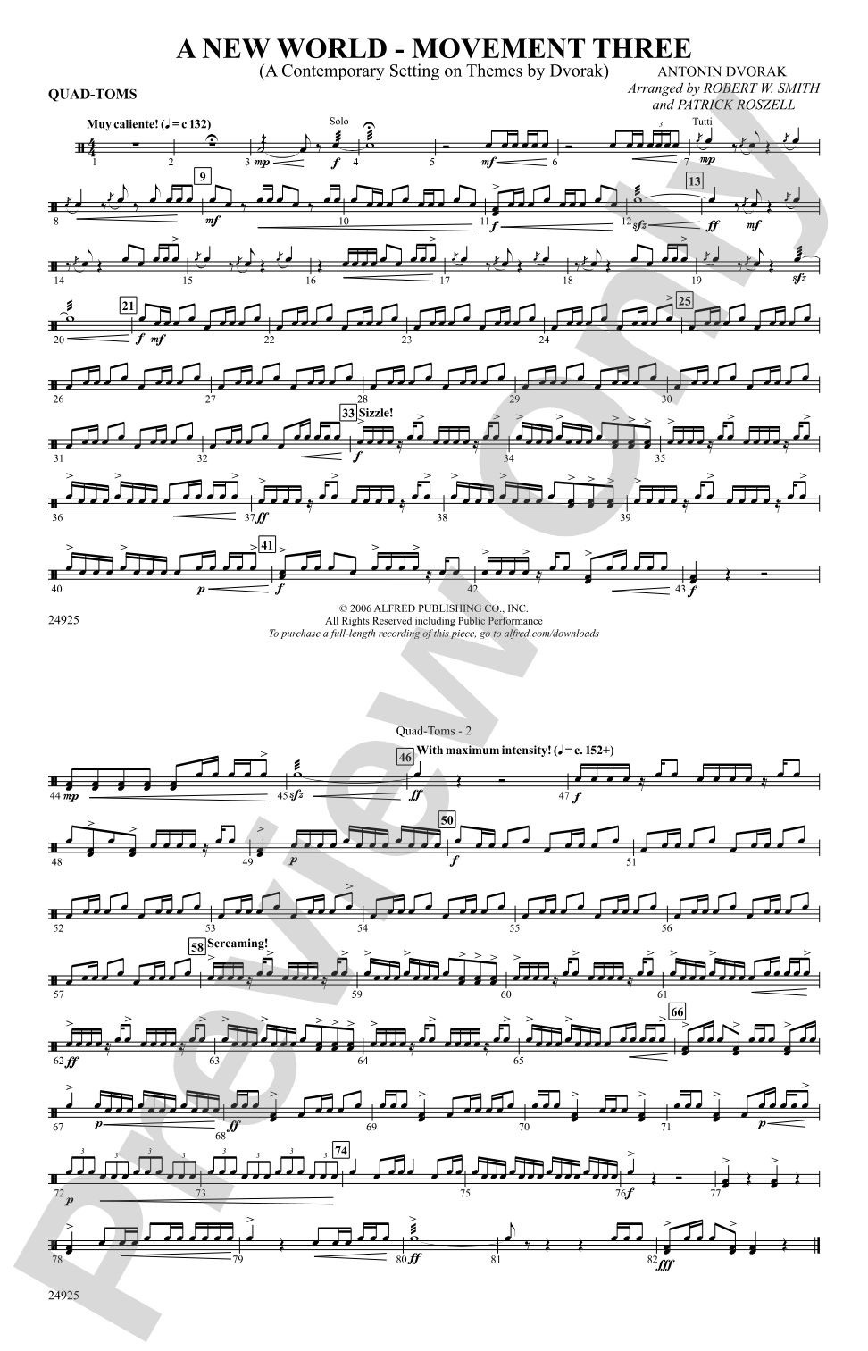 A New World---Movement Three: Quad-Toms