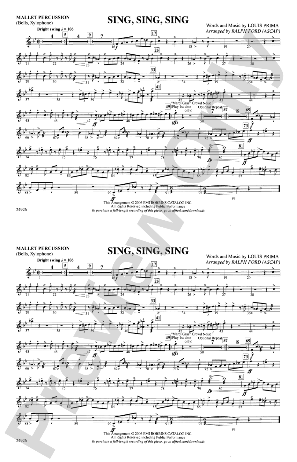 Sing, Sing, Sing: Mallets