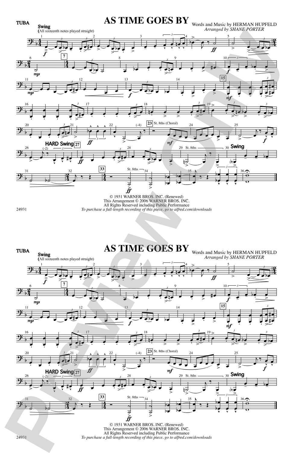 As Time Goes By: Tuba