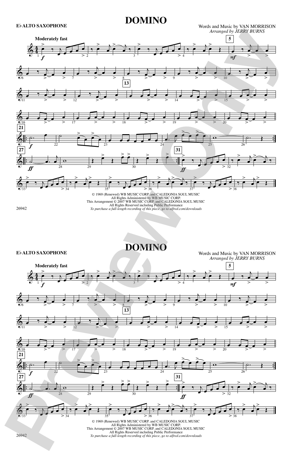 Domino: E-flat Alto Saxophone