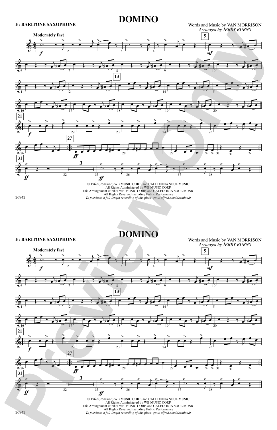 Domino: E-flat Baritone Saxophone