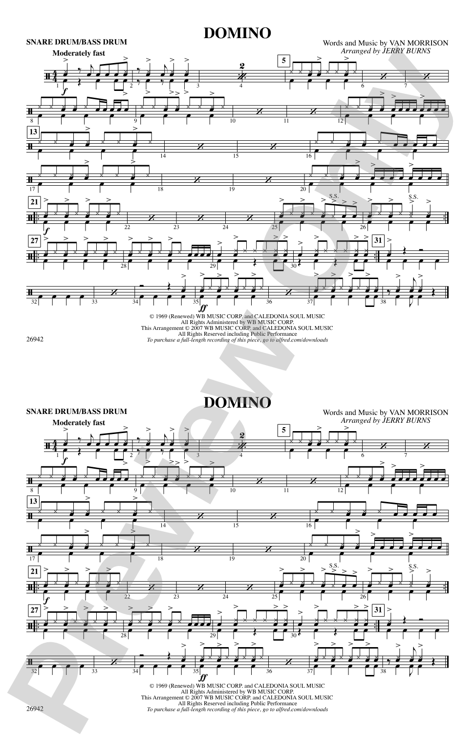 Domino: Snare Drum/Bass Drum