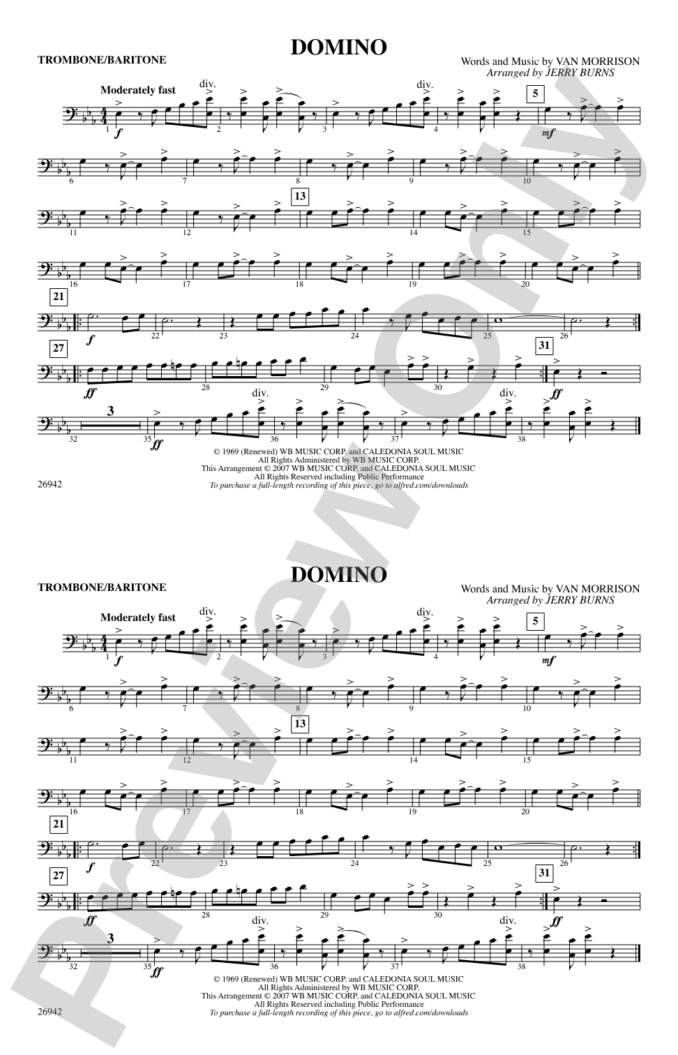 Domino: 1st Trombone