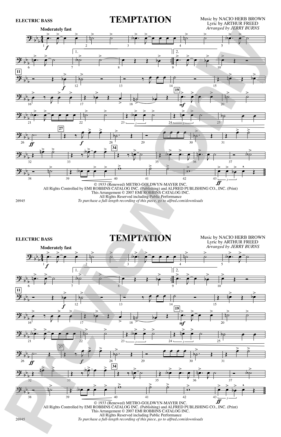 Temptation: Electric Bass