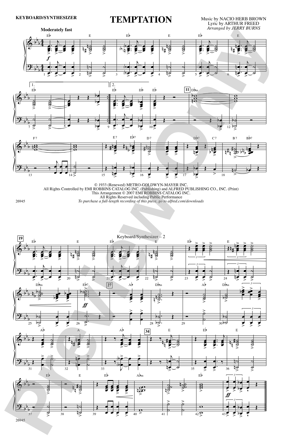 Temptation: Keyboard/Synthesizer