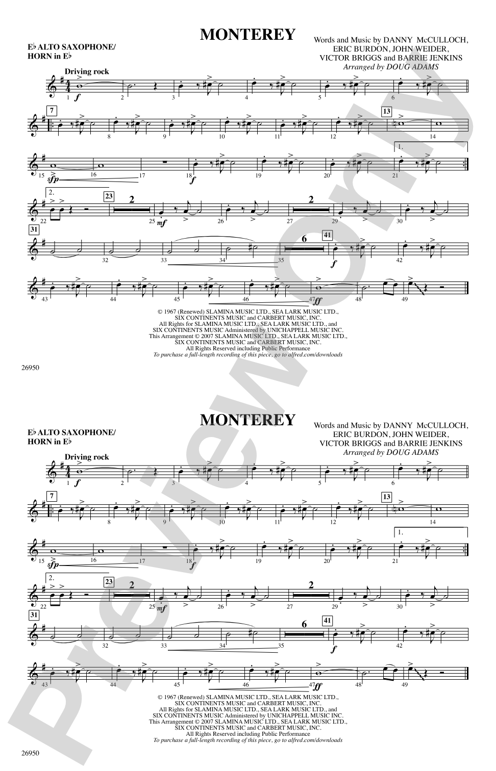 Monterey: E-flat Alto Saxophone