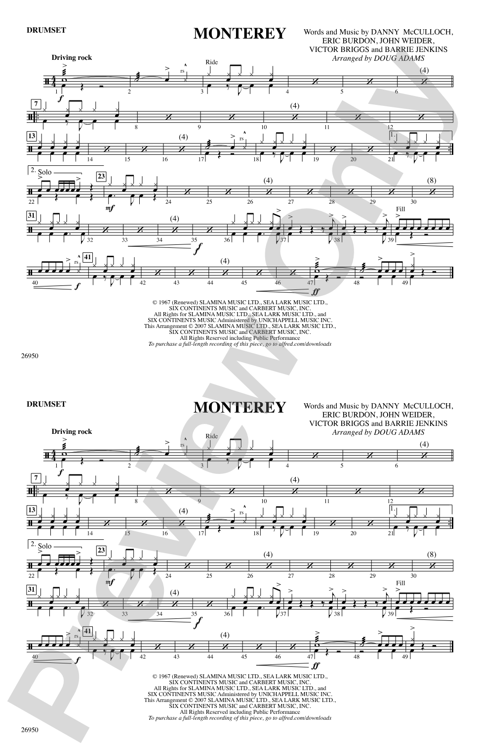 Monterey: Drumset