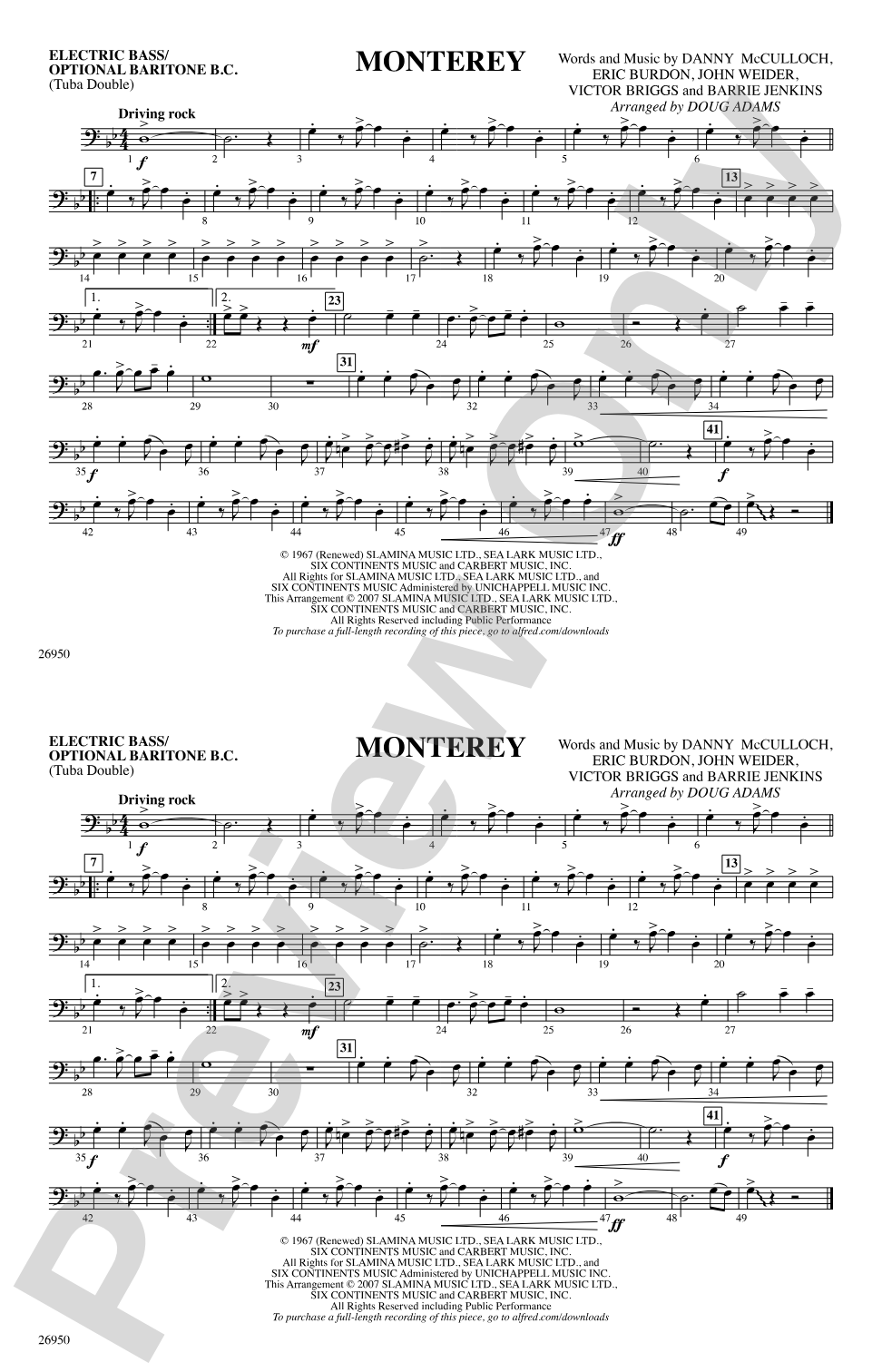 Monterey: Electric Bass