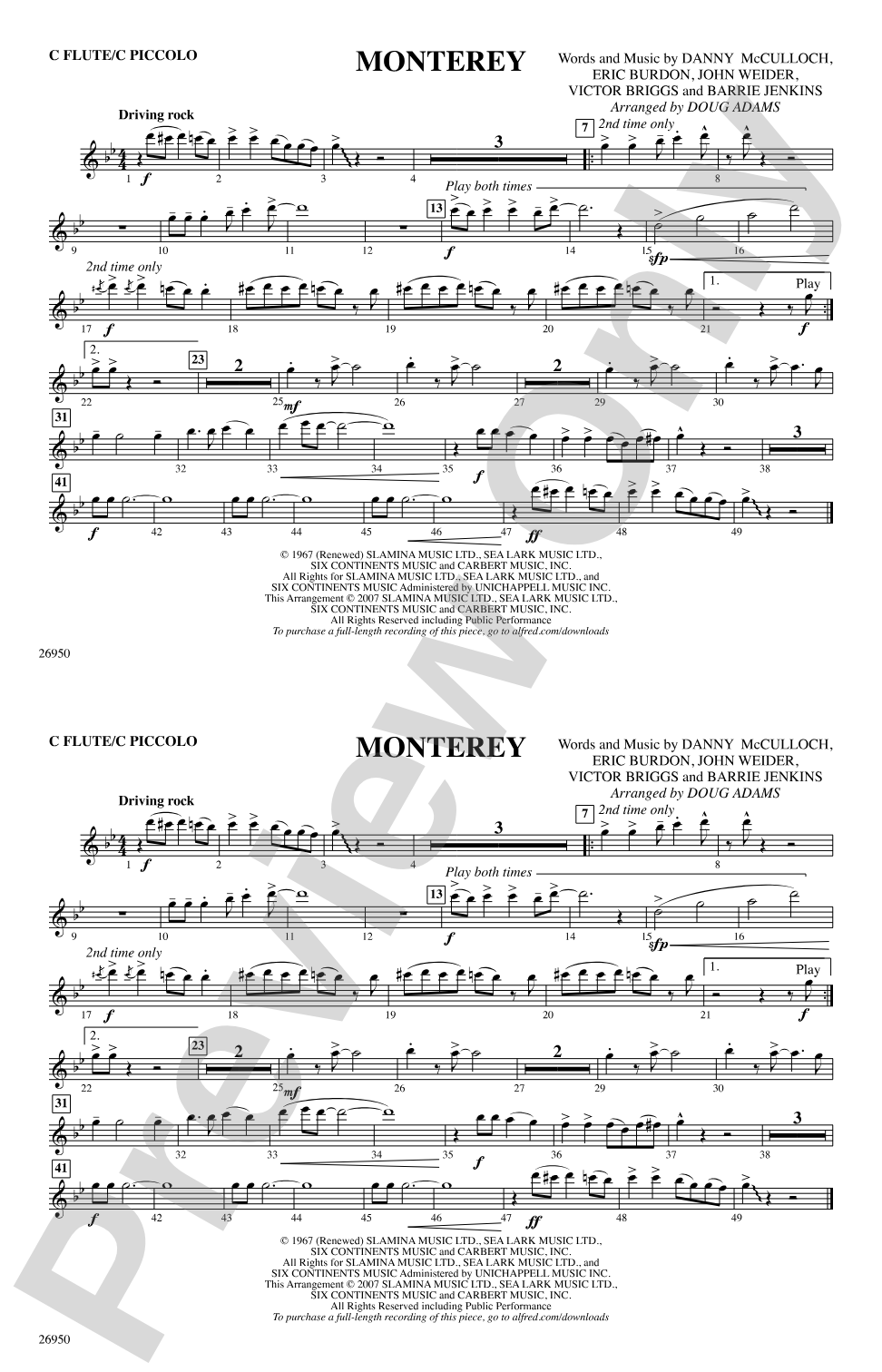 Monterey: Flute