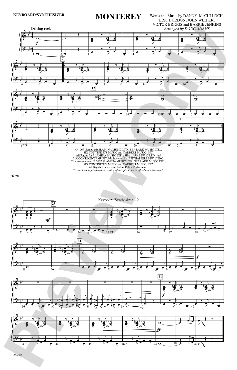 Monterey: Keyboard/Synthesizer