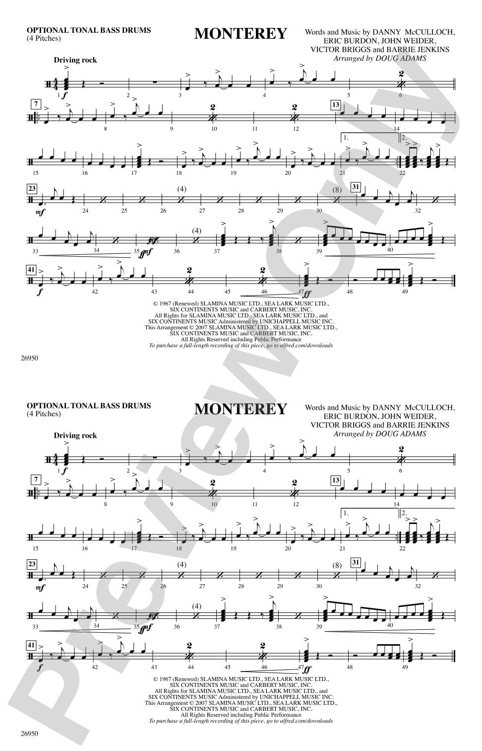 Monterey: Tonal Bass Drum