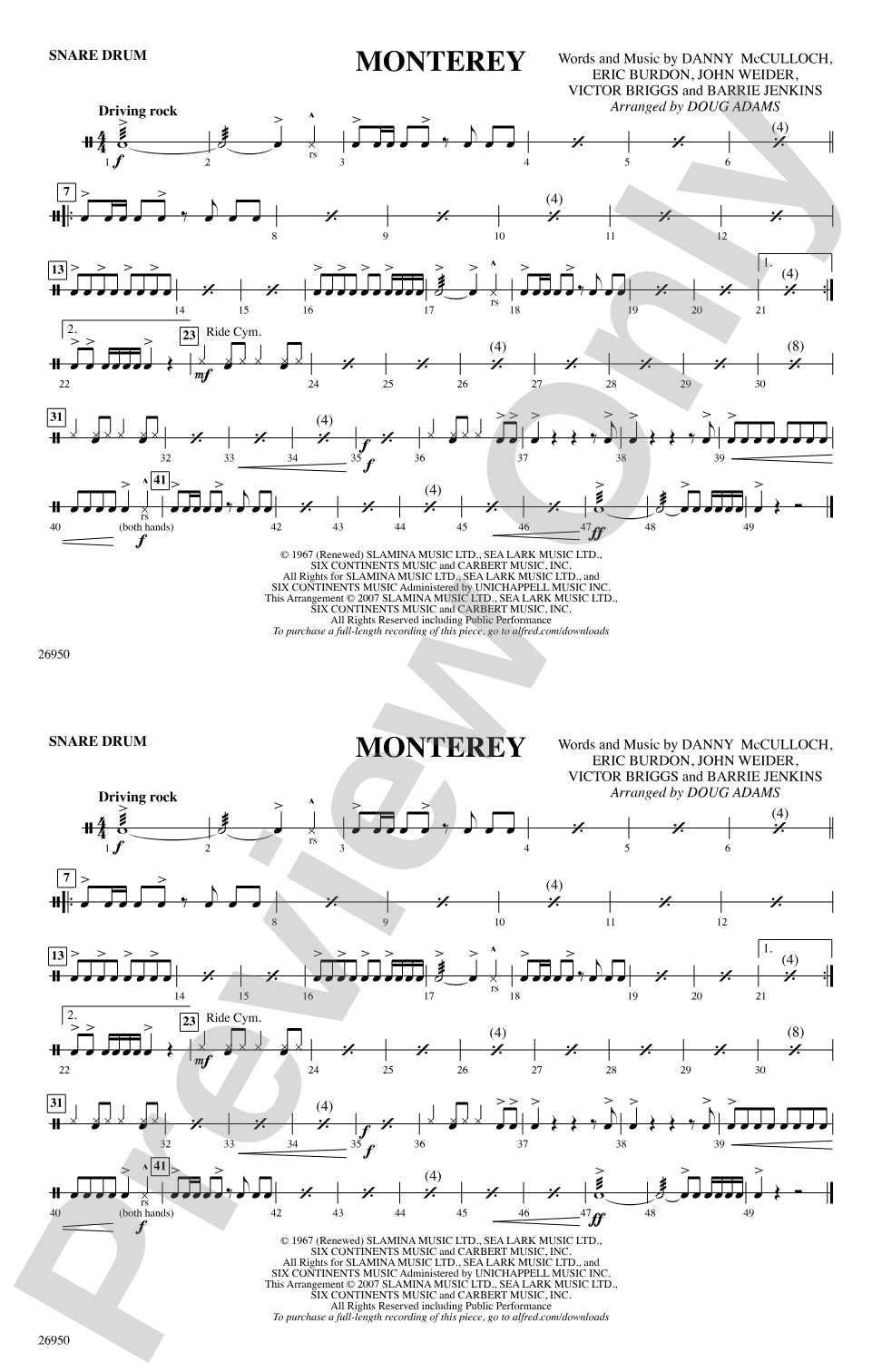Monterey: Snare Drum