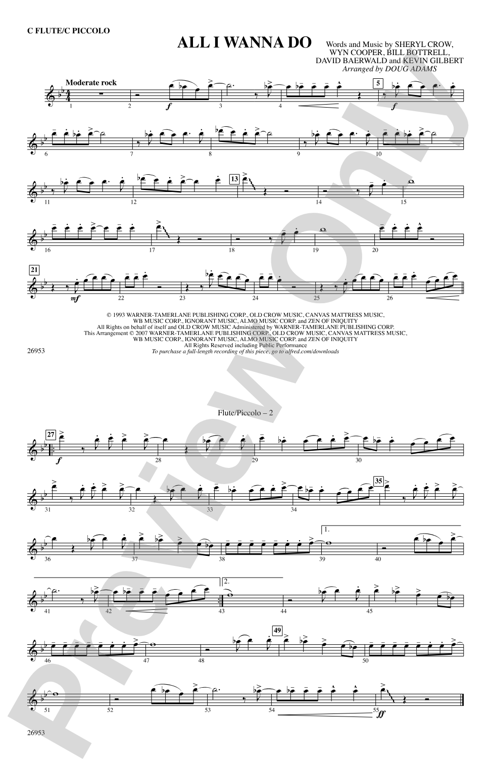 All I Wanna Do: Flute