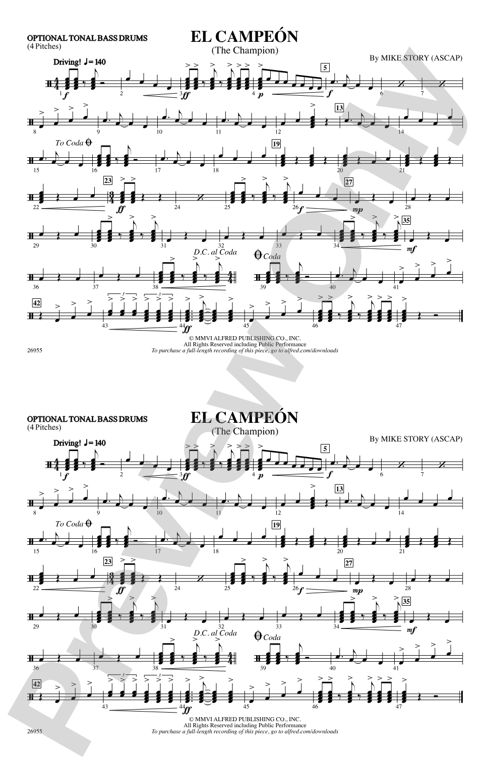El Campeón: Tonal Bass Drum