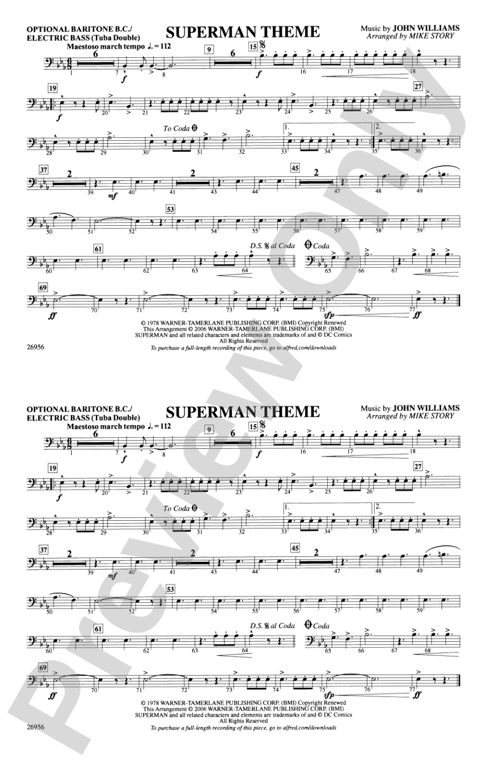 Superman Theme: Electric Bass