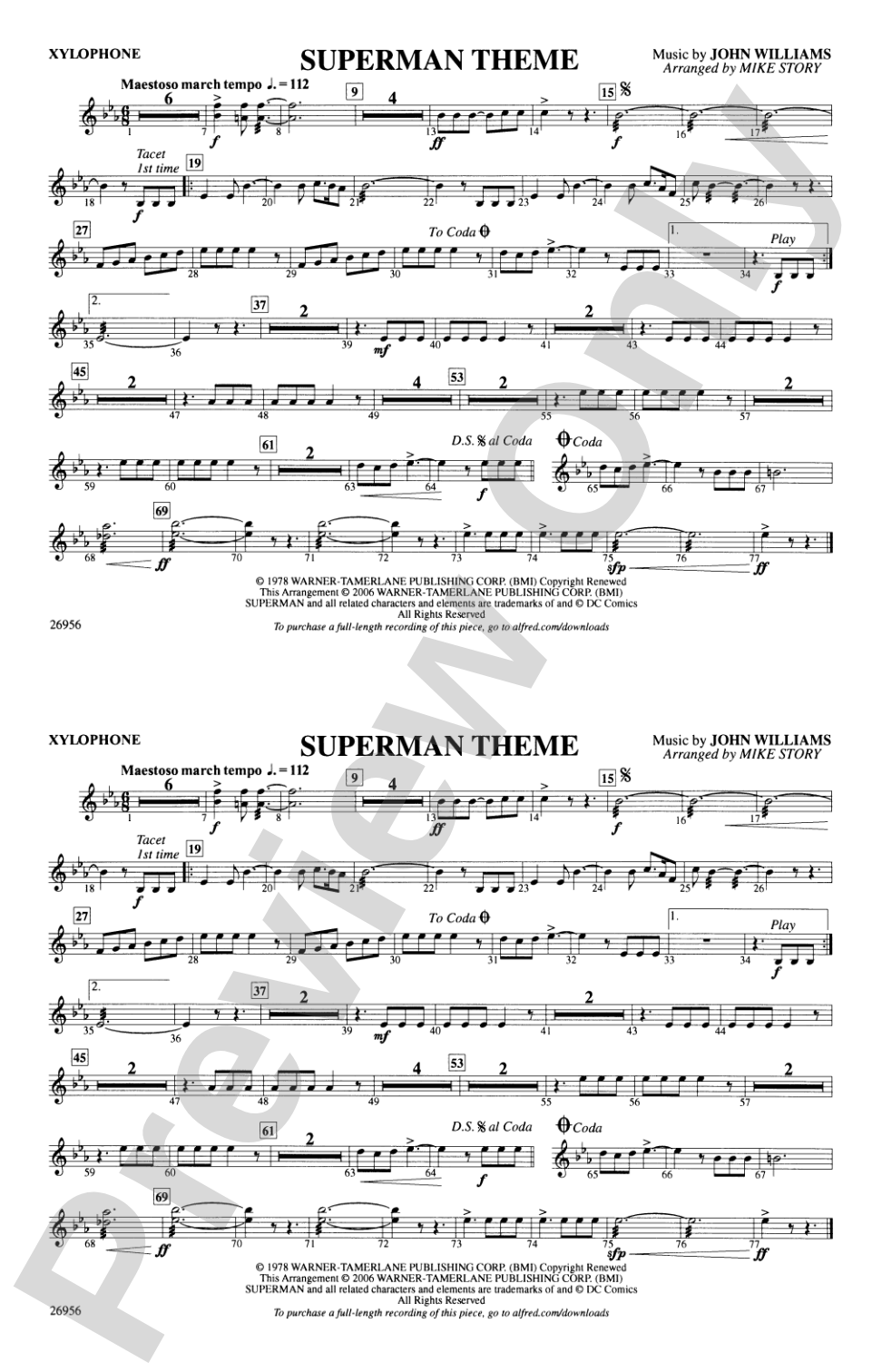 Superman Theme: Xylophone