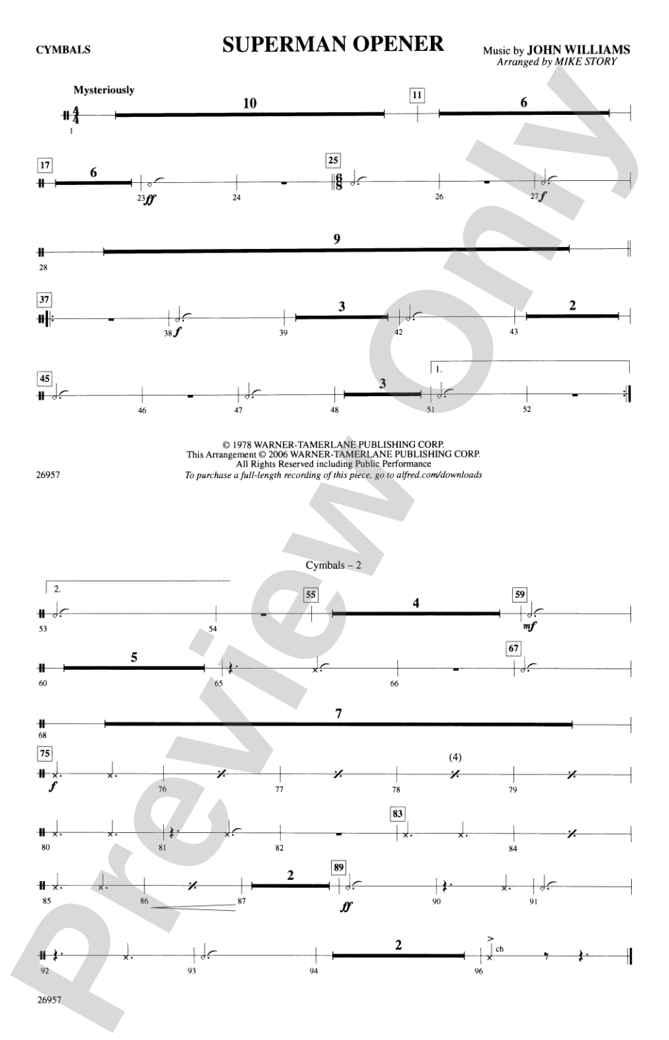 Superman Opener: Cymbals