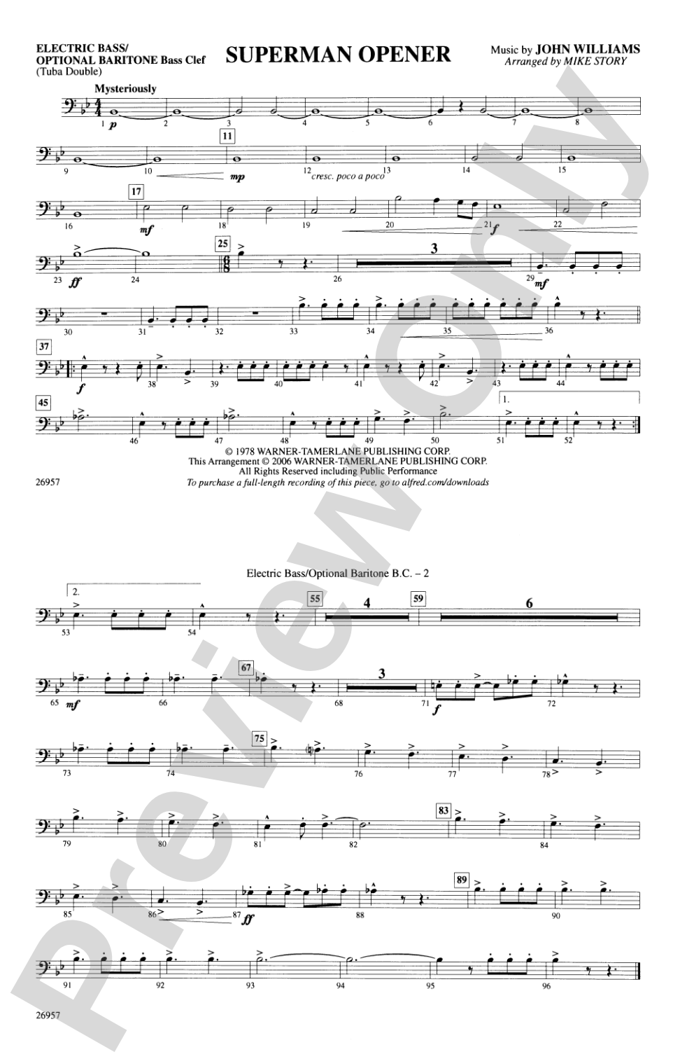 Superman Opener: Electric Bass