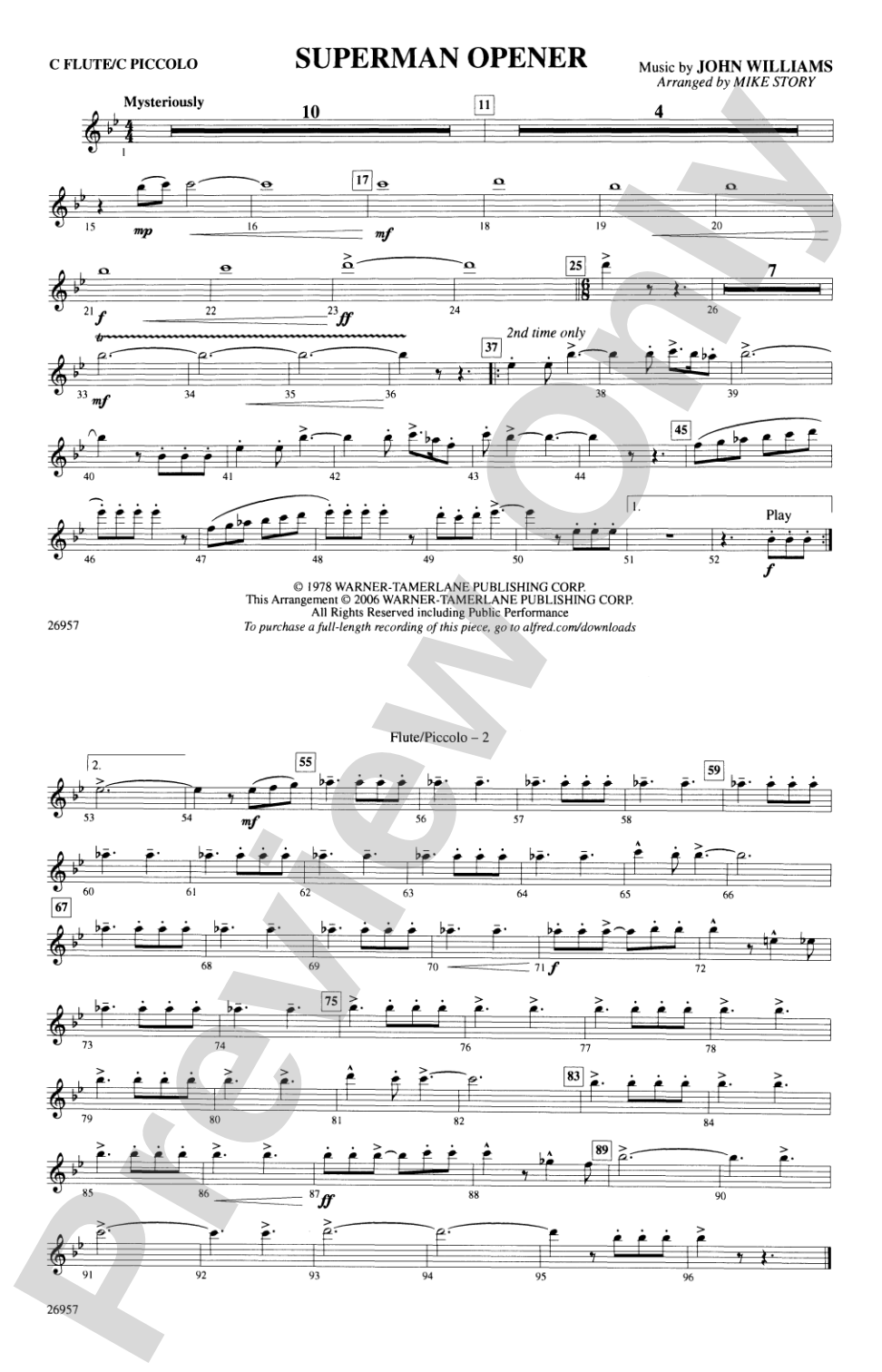 Superman Opener: Flute