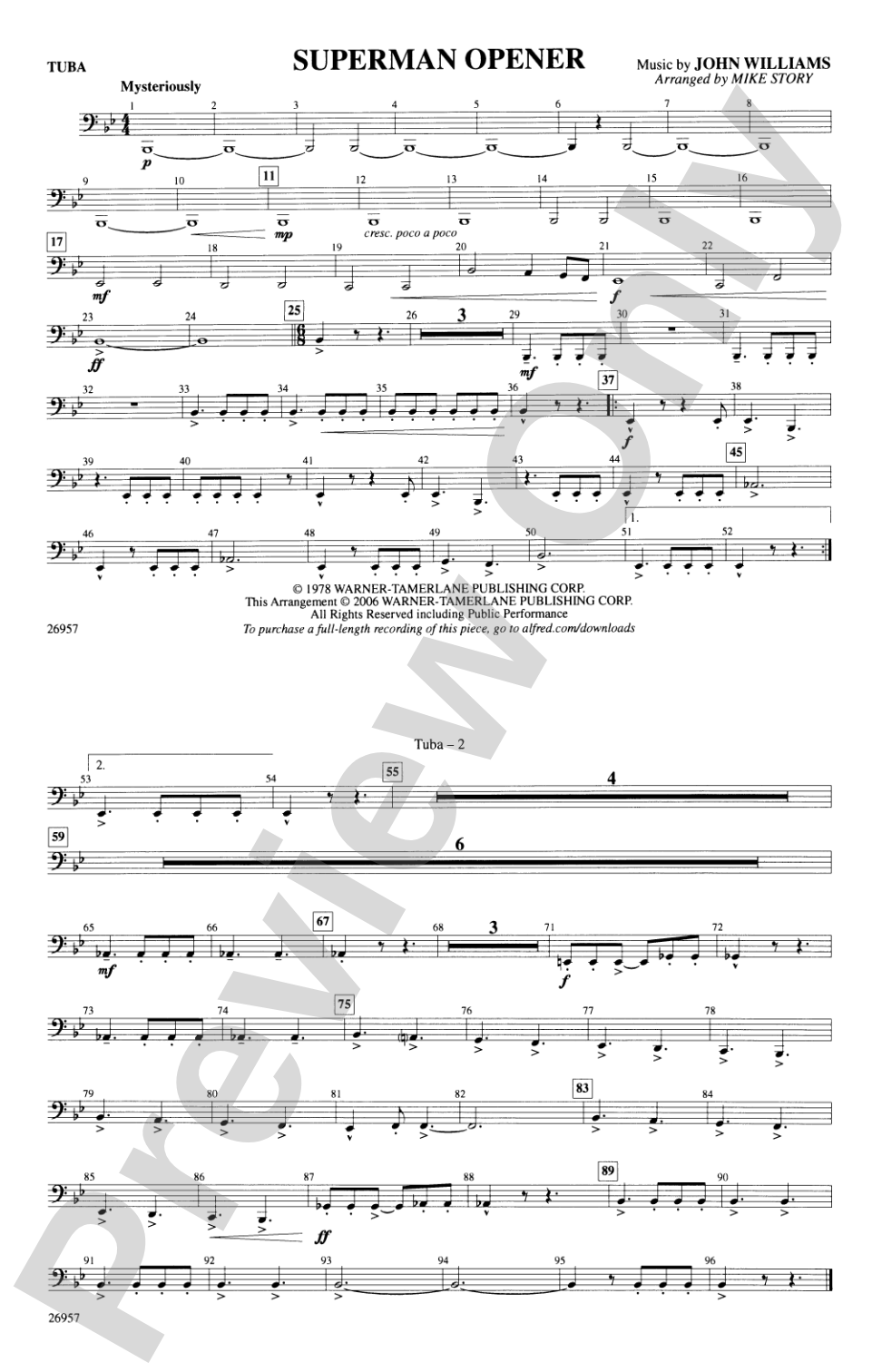 Superman Opener: Tuba
