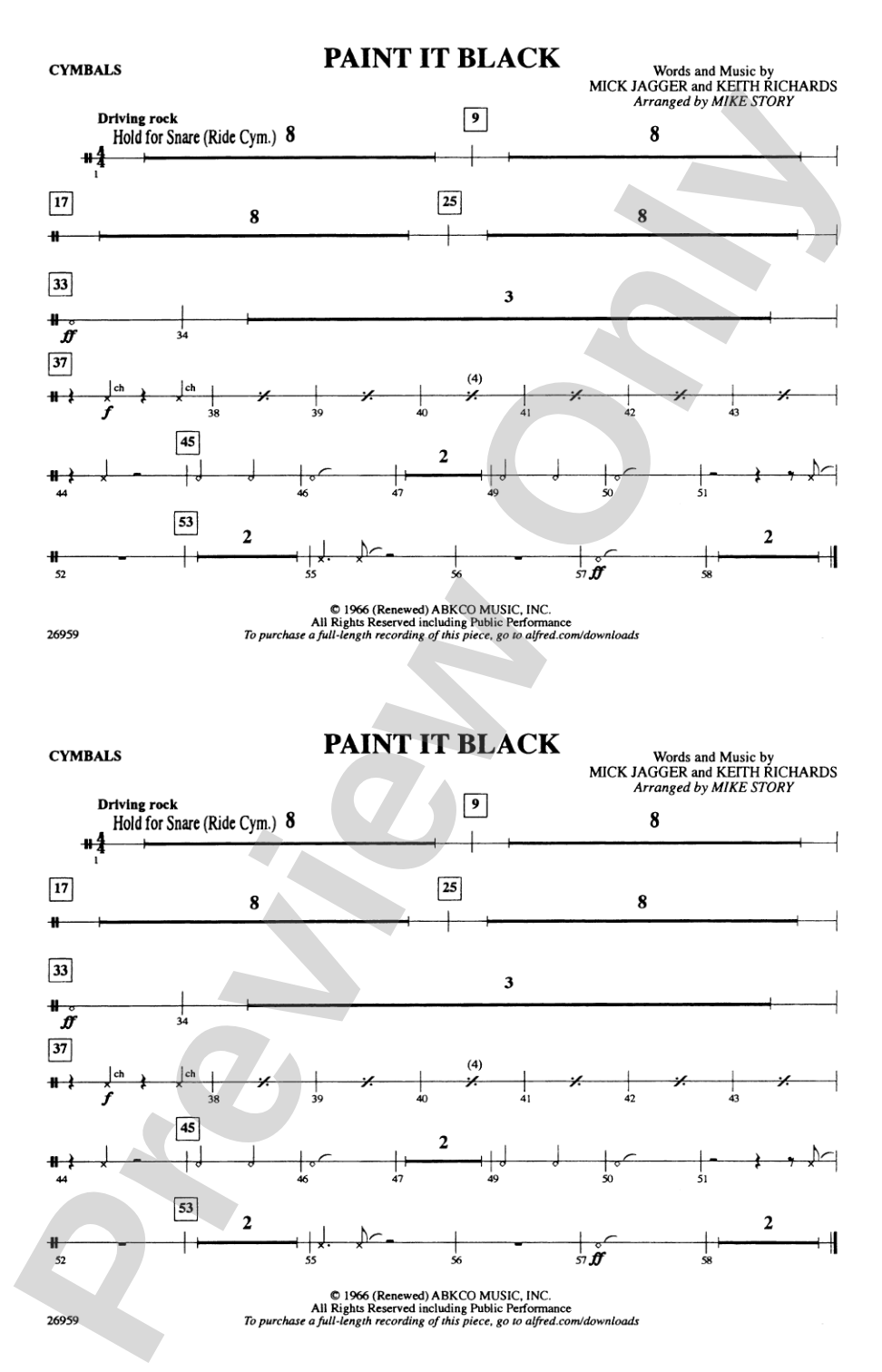 Paint It Black: Cymbals