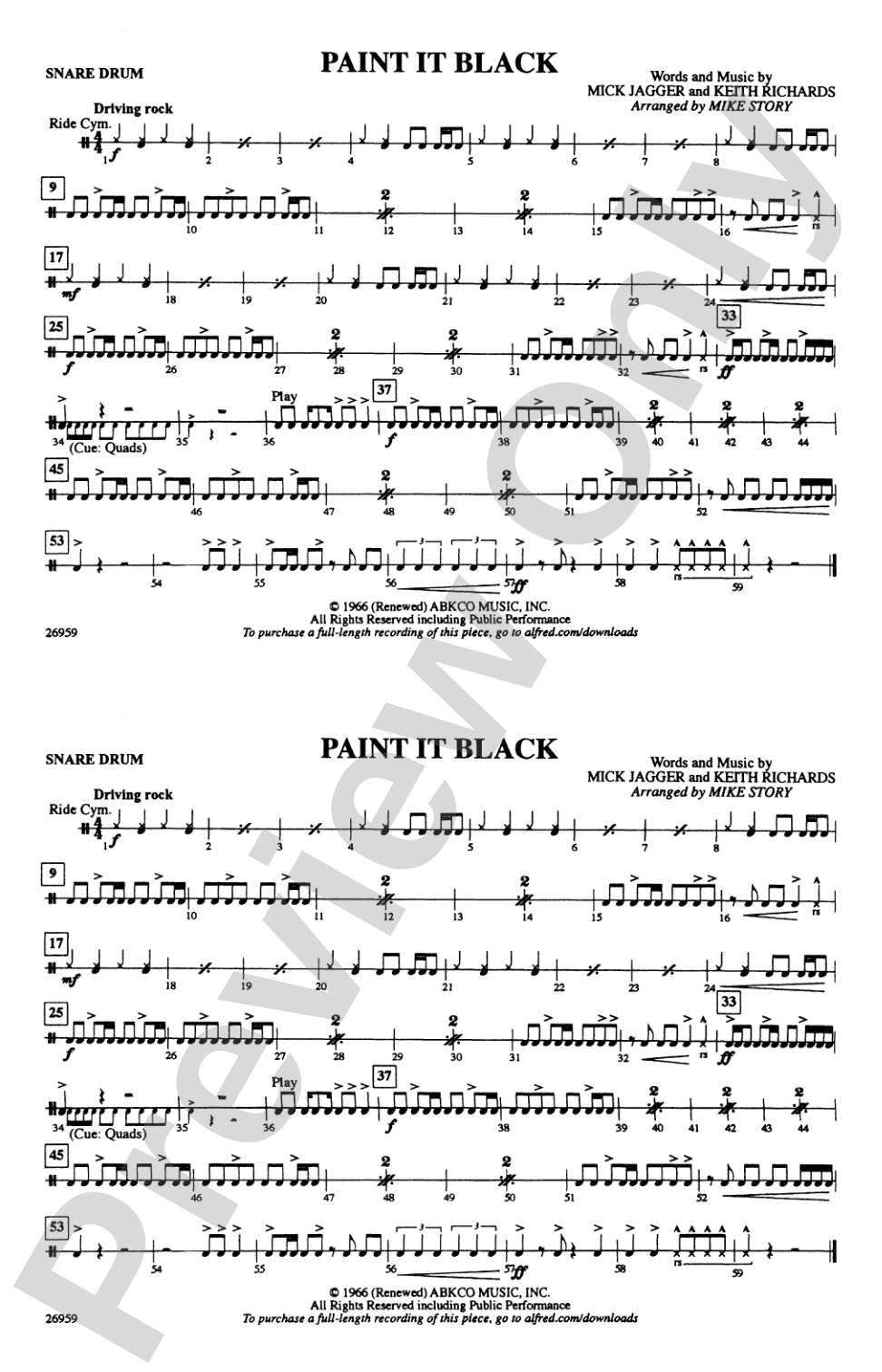 Paint It Black: Snare Drum