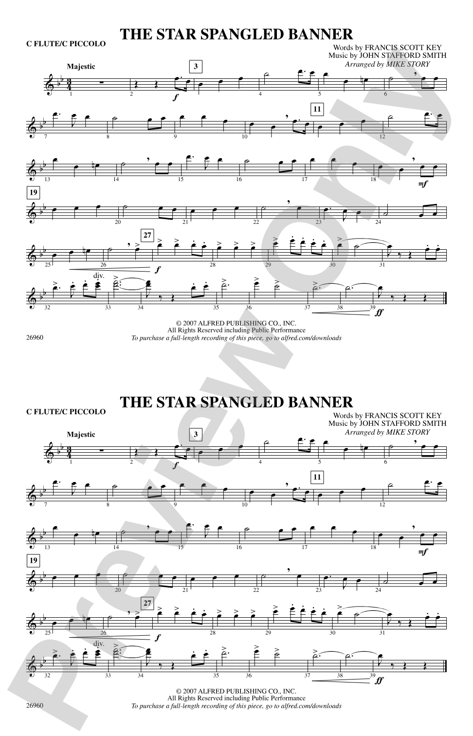 The Star-Spangled Banner: Flute