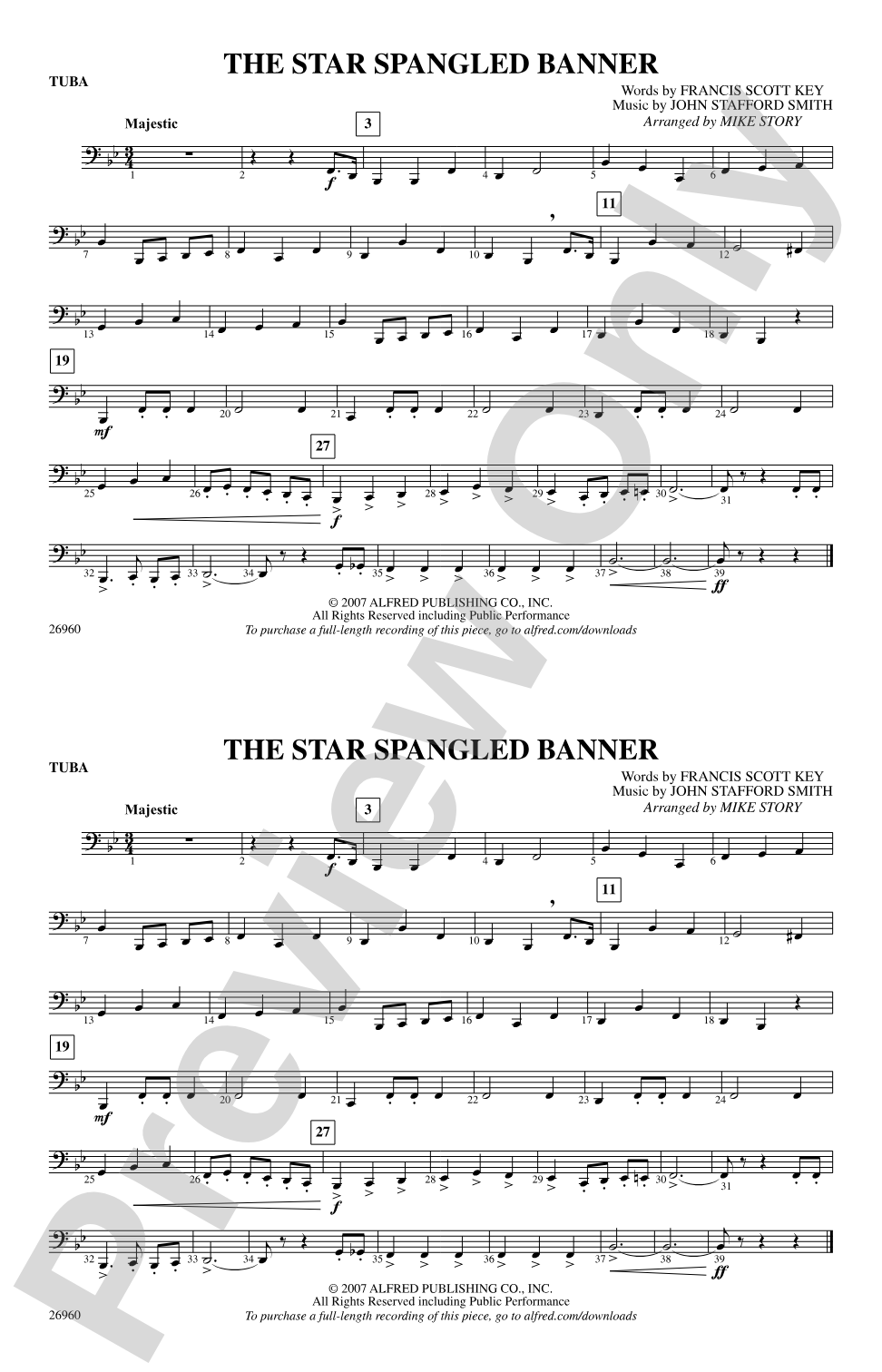 The Star-Spangled Banner: Tuba