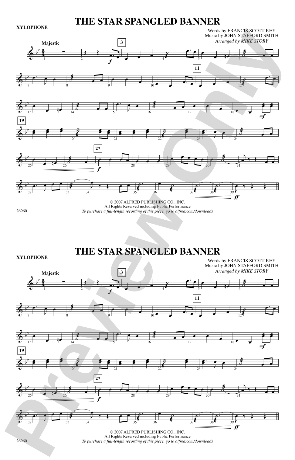 The Star-Spangled Banner: Xylophone