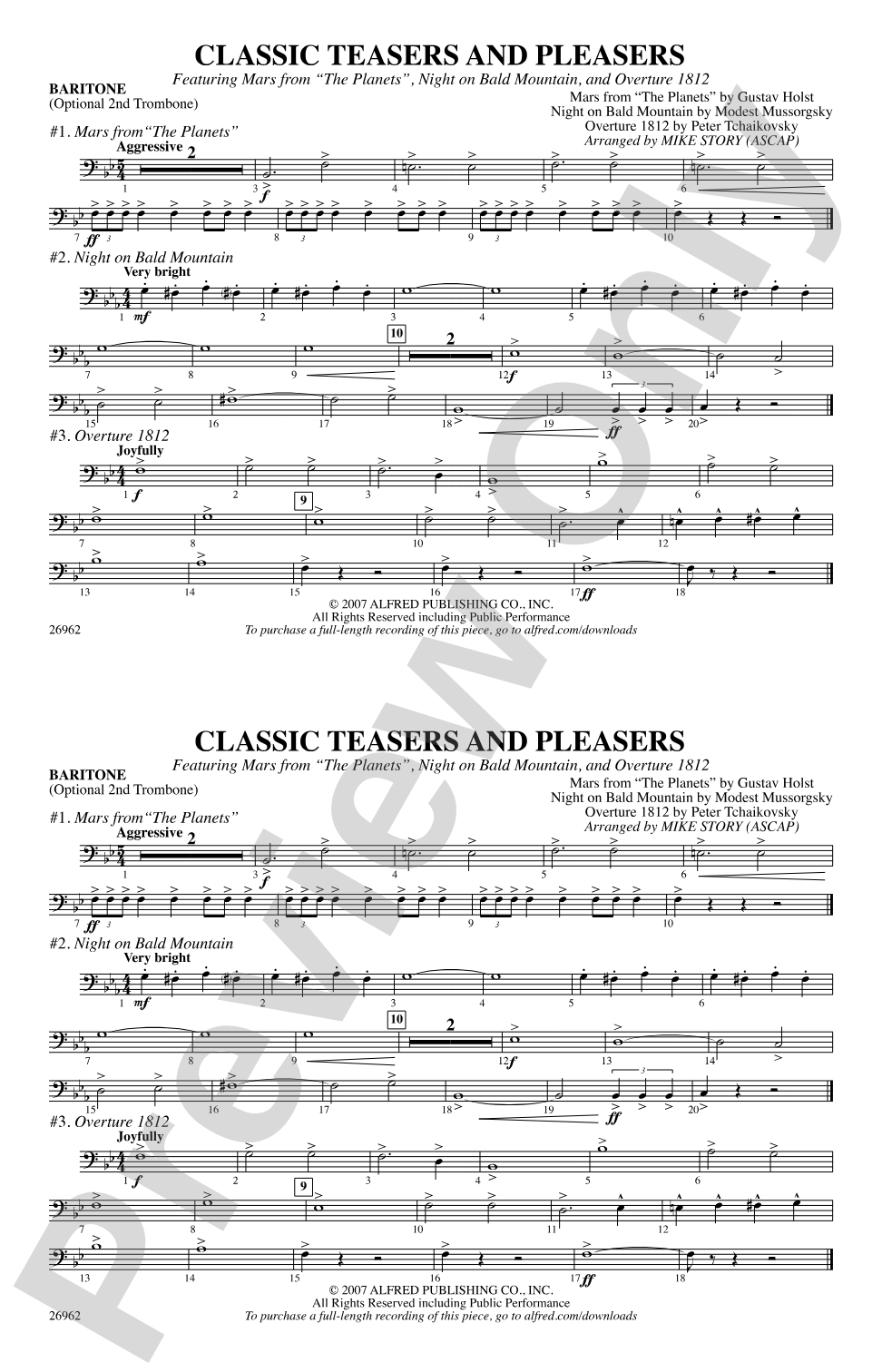 Classic Teasers and Pleasers: Baritone B.C.