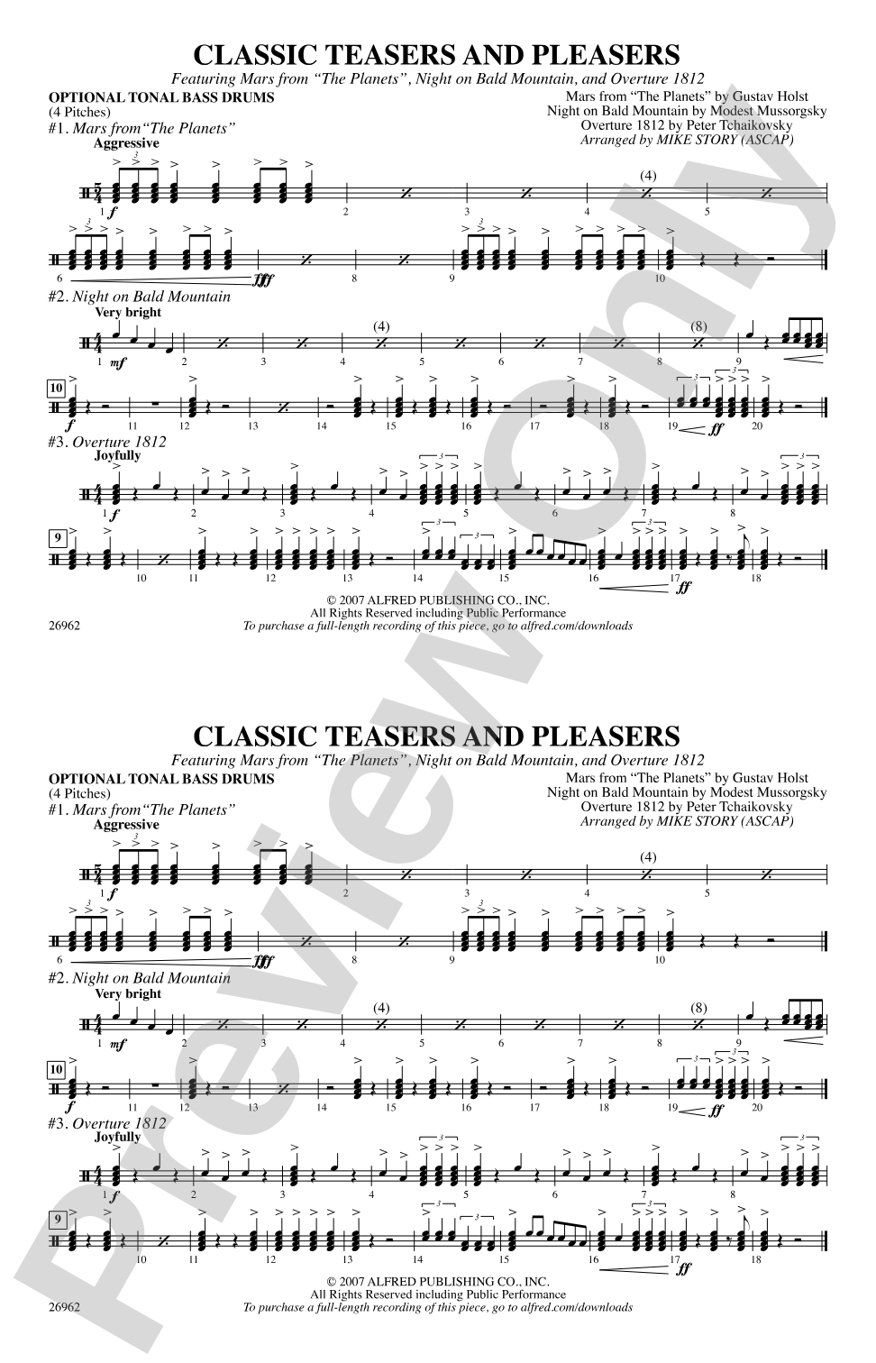 Classic Teasers and Pleasers: Tonal Bass Drum