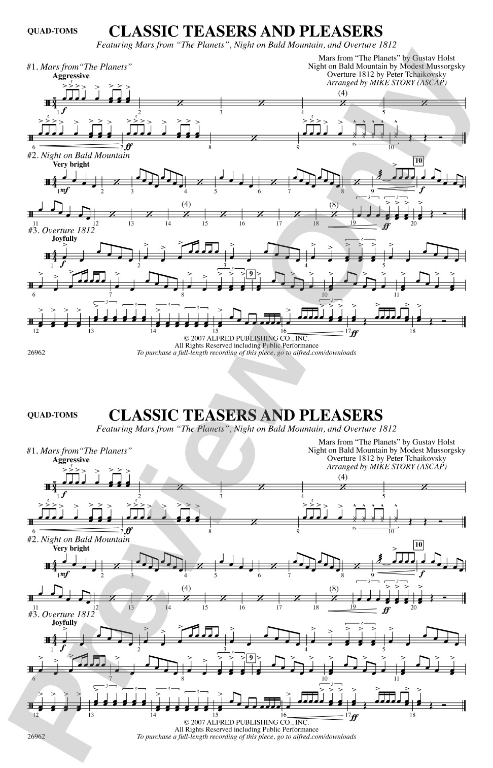 Classic Teasers and Pleasers: Quad-Toms