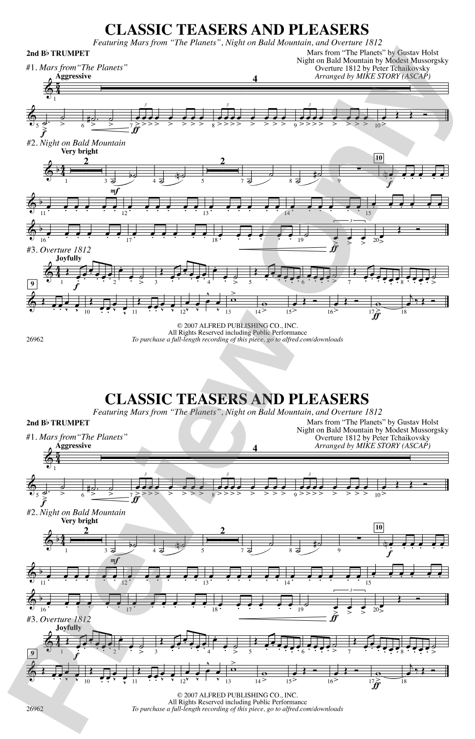 Classic Teasers and Pleasers: 2nd B-flat Trumpet