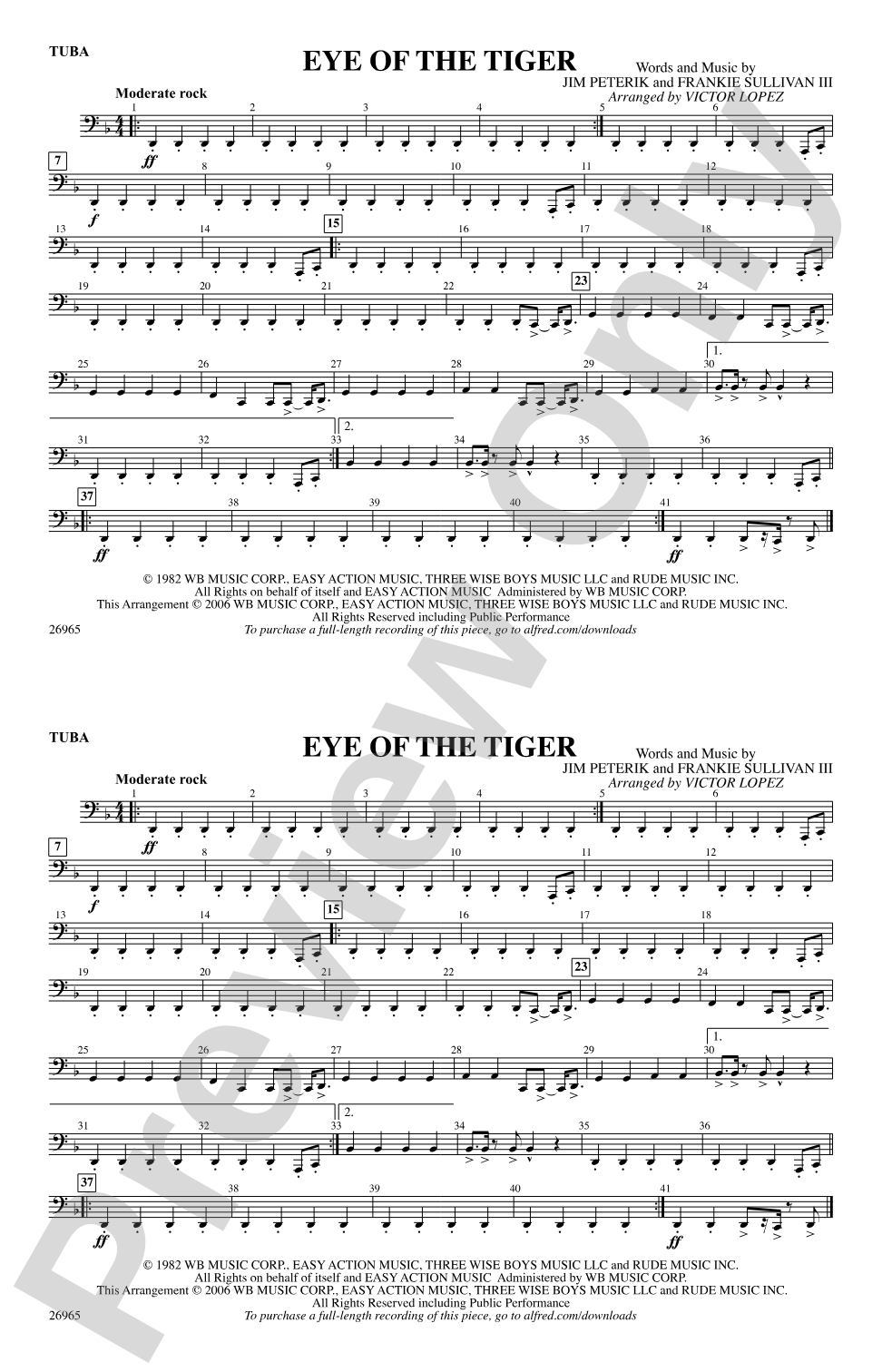 Eye of the Tiger: Tuba