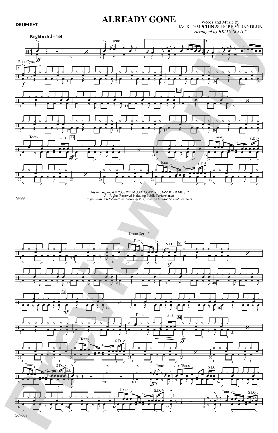 Already Gone: Drumset