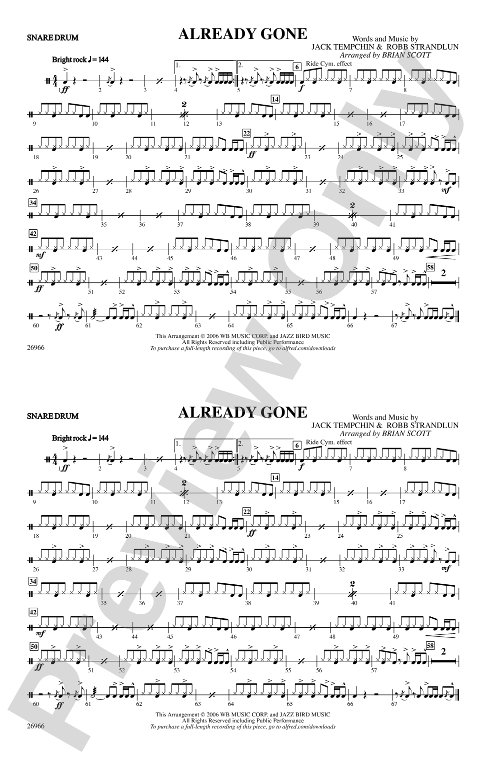 Already Gone: Snare Drum