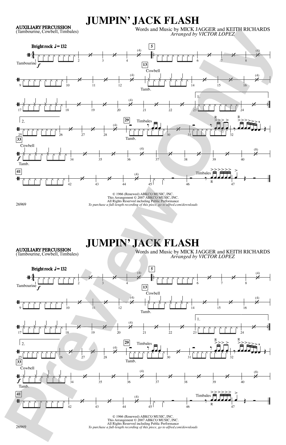 Jumpin' Jack Flash: Auxiliary Percussion